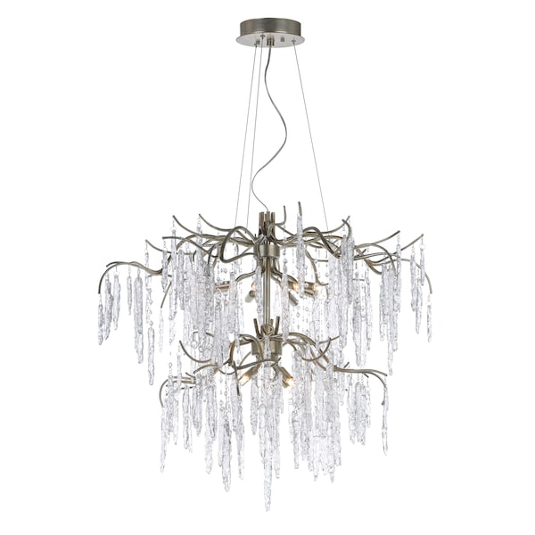 Maxim Lighting Willow 12-Light 35" Wide Silver Gold Chandelier 26288ICSG - main